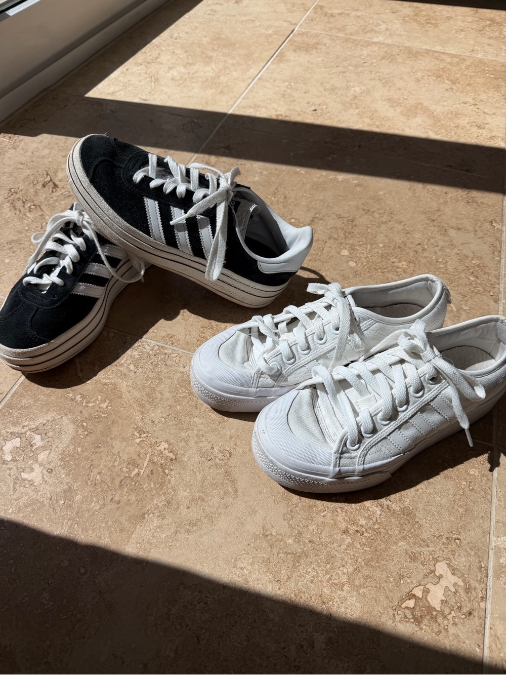 adidas Black & White Low-Top Sneaker Duo